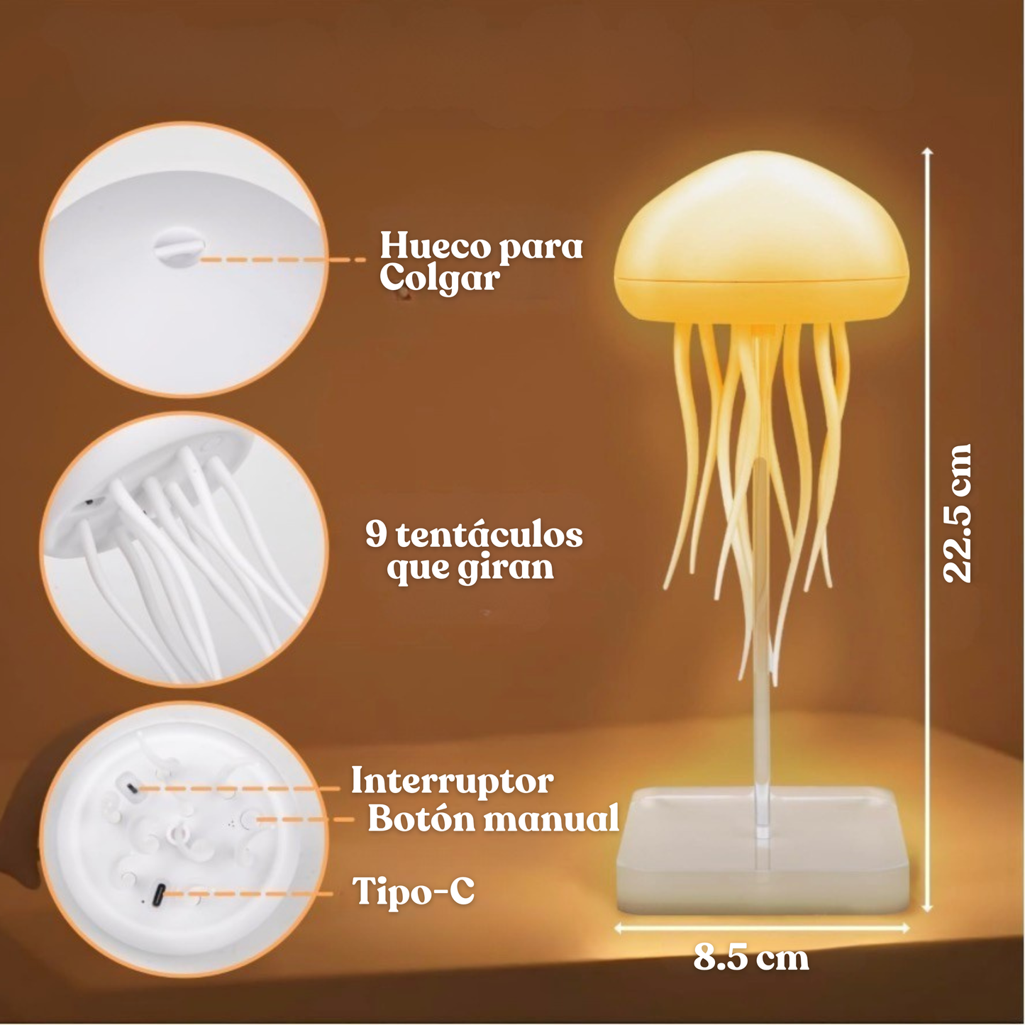 Lampara de Medusa Relajante